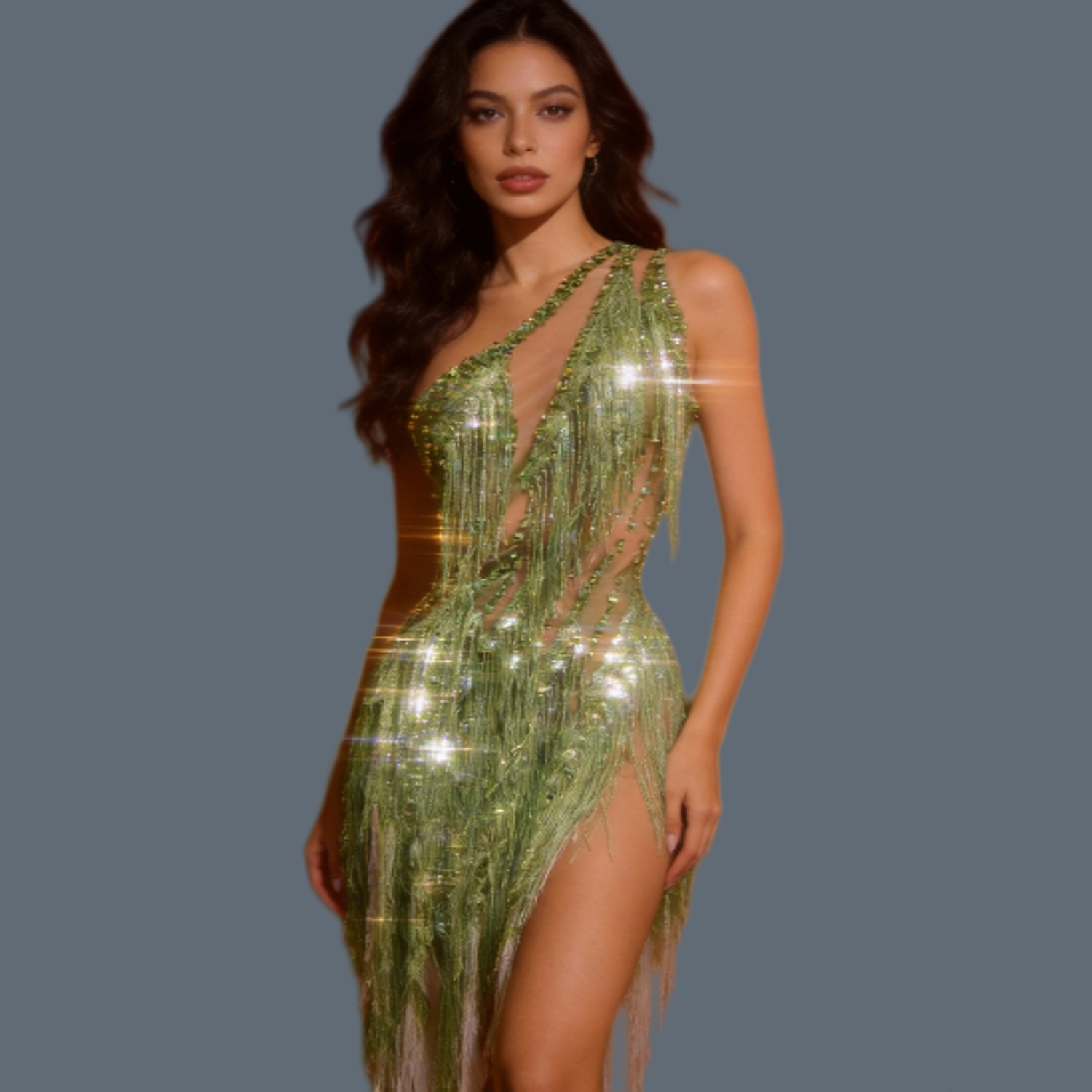 فستان قصير مثير للنساء مزين با - مراجعة Sparkly Rhinestone Club Party Dress وسعره