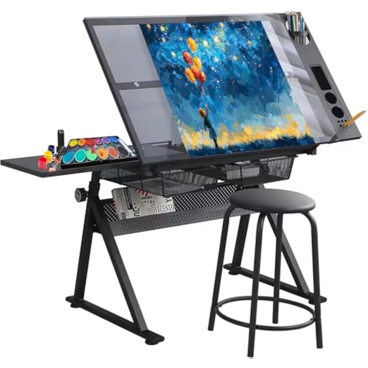 مكتب رسم قابل لتعديل الارتفاع  - مراجعة Tops وسعره