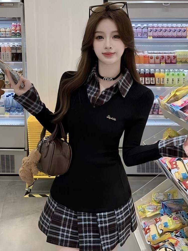 فستان نسائي بتصميم كوري أنيق ب - مراجعة Korean Style A Line Shirt Dress وسعره