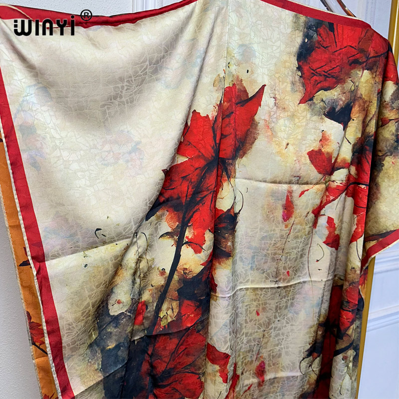 فستان شاطئ أنيق مطبوع من ويني  - مراجعة Boho Summer Beach Maxi Dress وسعره